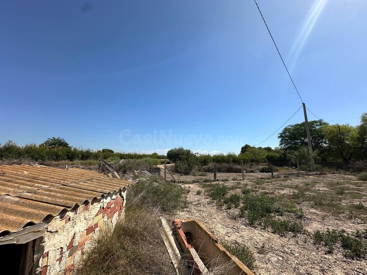 TERRENO CON CASA RUSTICA Y PARTE DE LA PARCELA CON GRANADOS