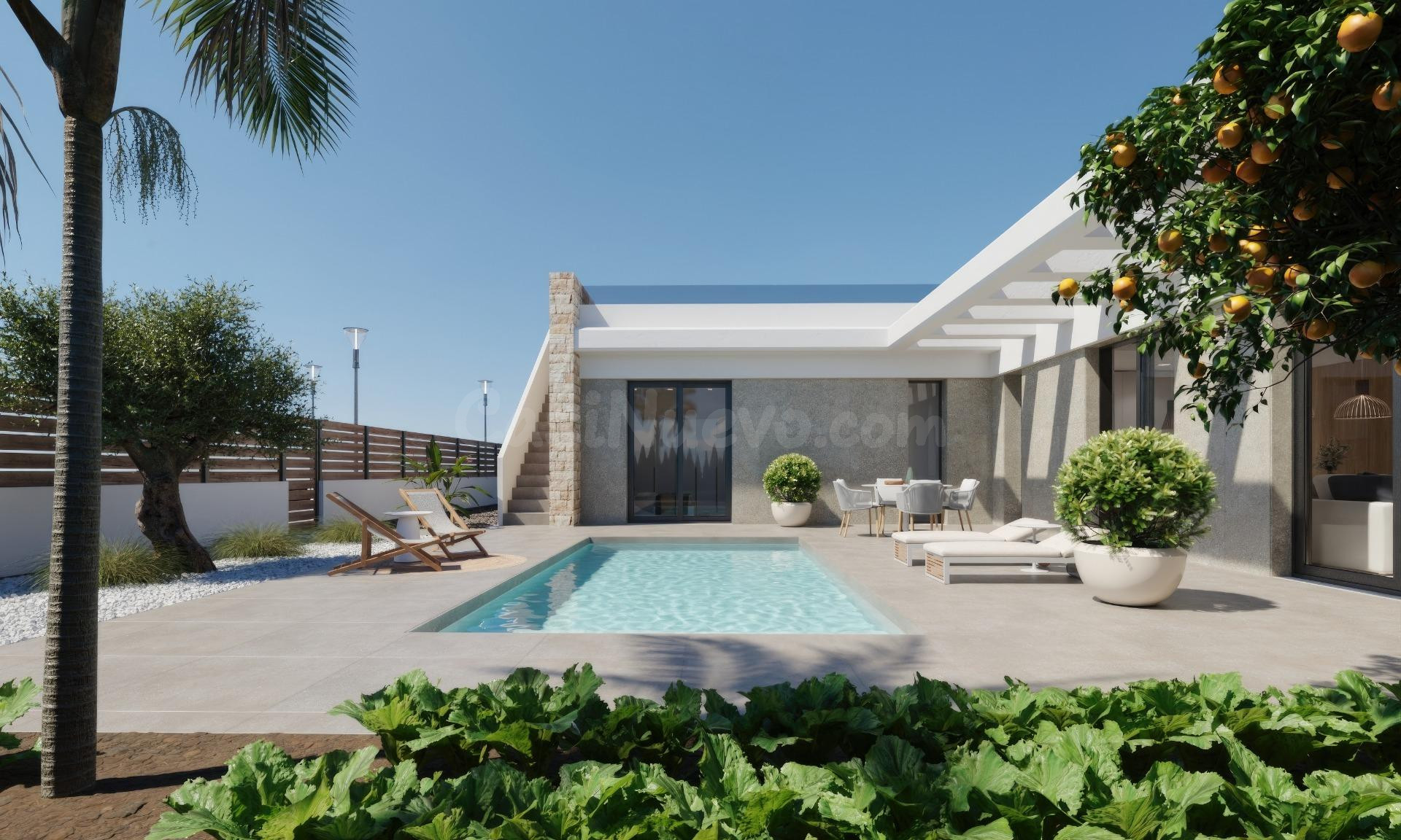 Villas de Obra Nueva en Hacienda del Álamo Golf Resort, Murc