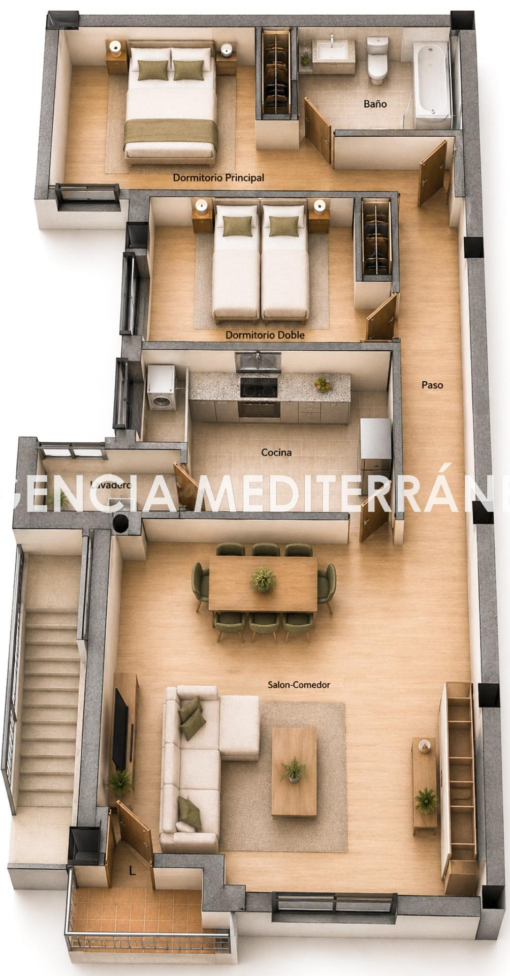 Vivienda en segunda planta y 4 áticos dúplex a estrenar en B - foto 2