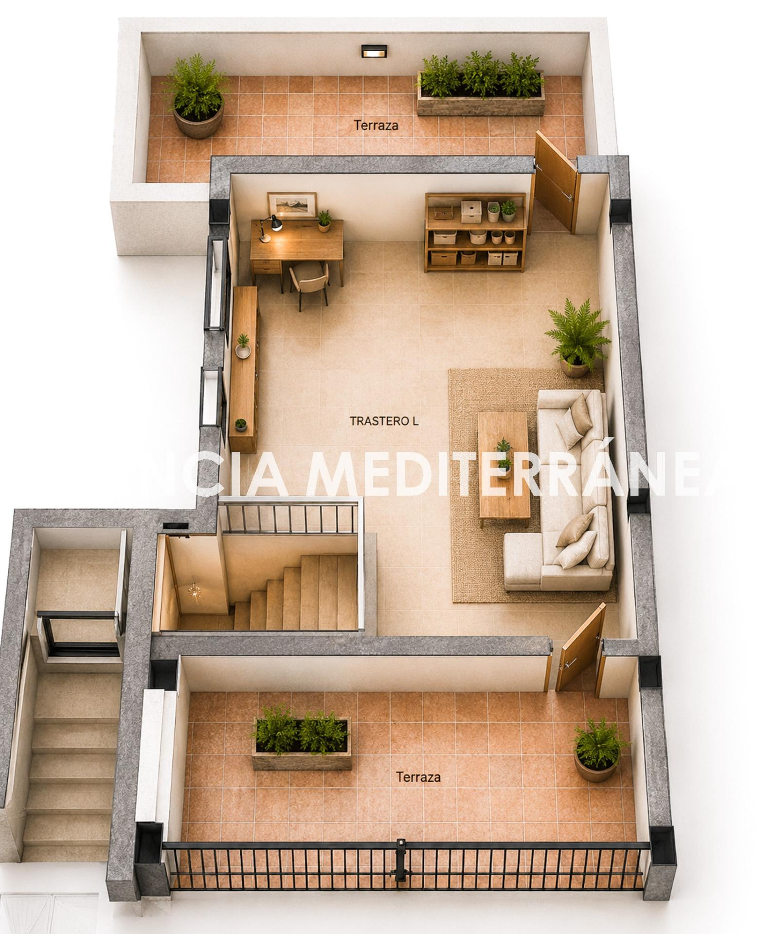 Vivienda en segunda planta y 4 áticos dúplex a estrenar en B - foto 4
