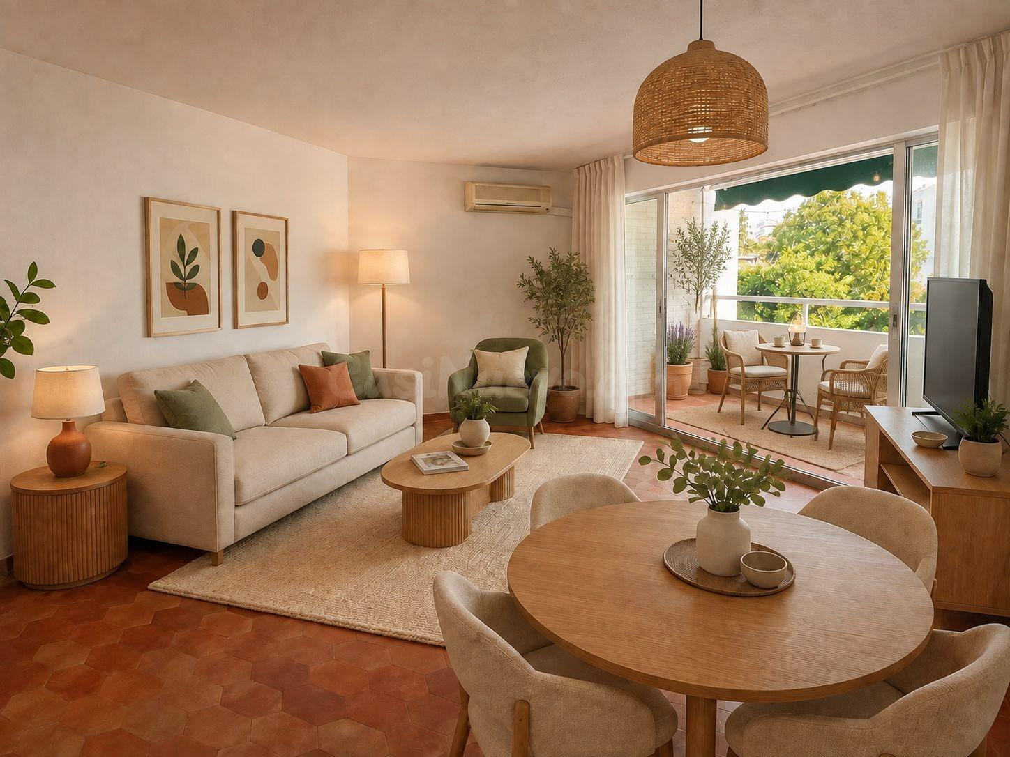 Apartamento con terraza y piscina a diez minutos del mar, en - foto 2