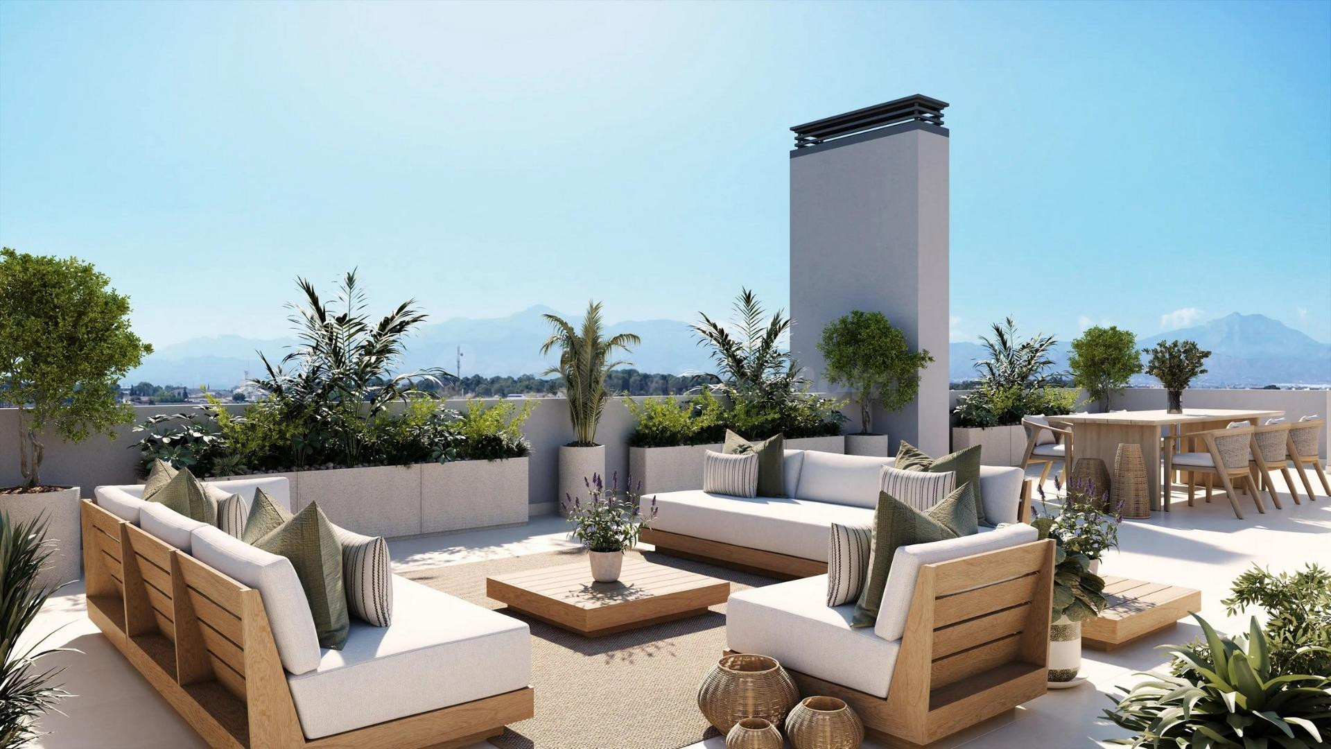 Residencial de nueva construcción en Alicante, con vistas abiertas a la ciudad
