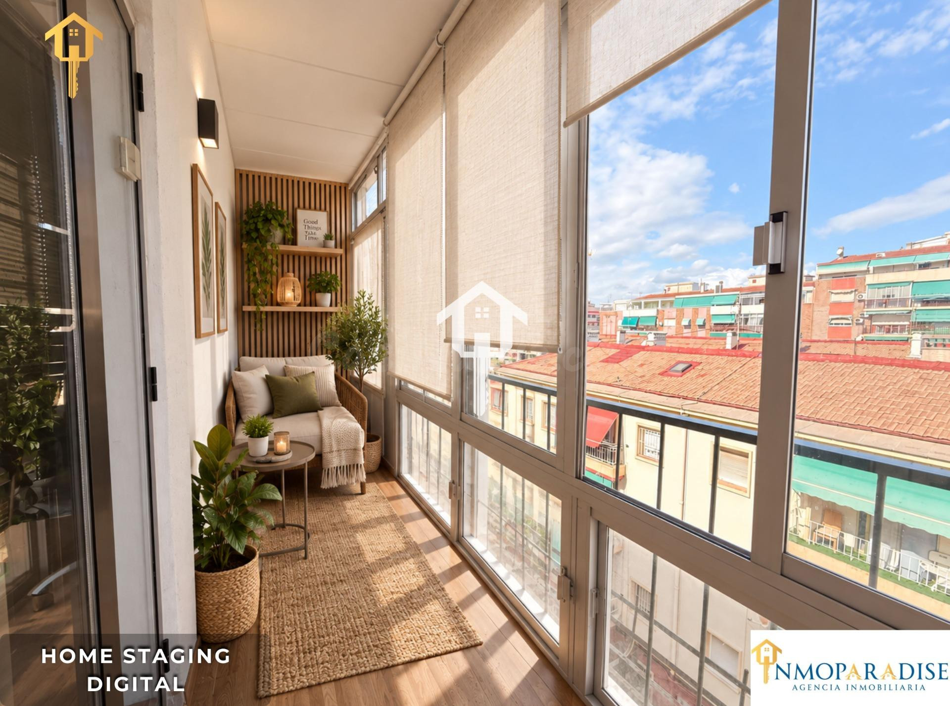 PISO EN VENTA EN ALICANTE. ZONA DEL PLA BON REPOS, 2 habitaciones,1 BAÑO, TERRAZA ACRISTALADA