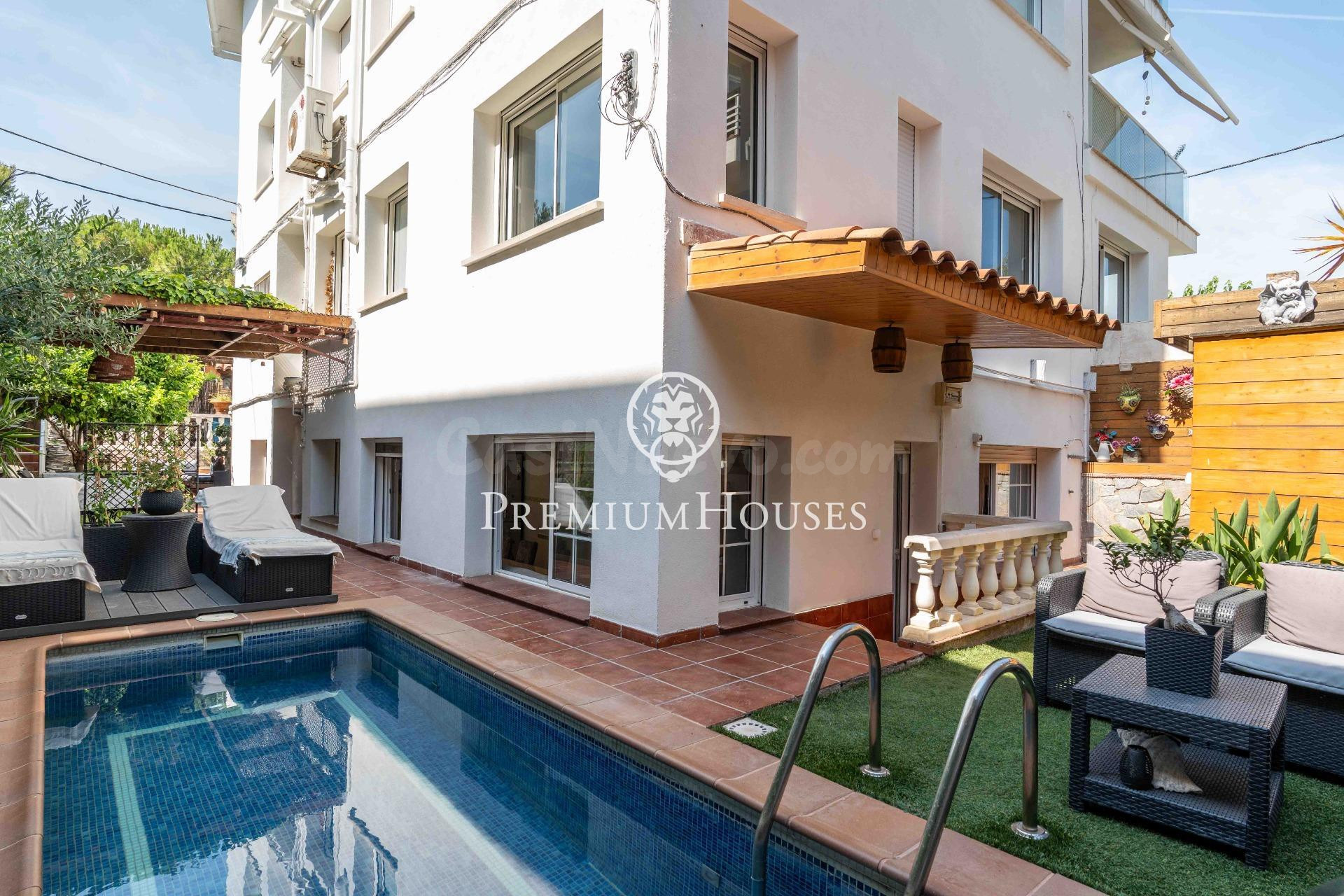 Planta baja con jardín y piscina en el Vinyet