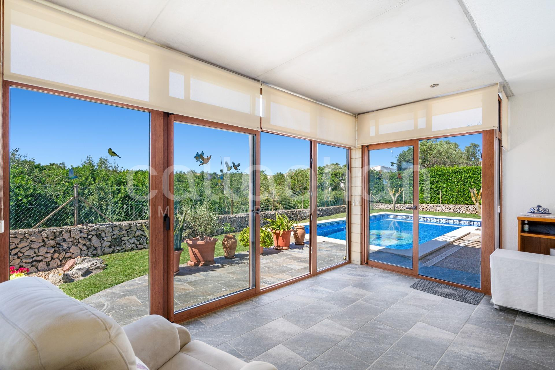 Exclusiva vivienda unifamiliar con piscina en Menorca
