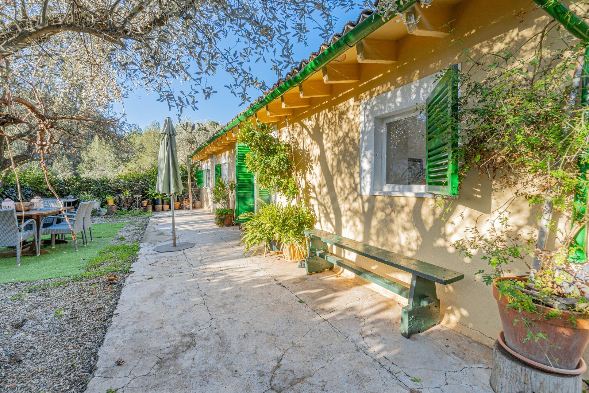 Finca rústica con piscina en Fornalutx