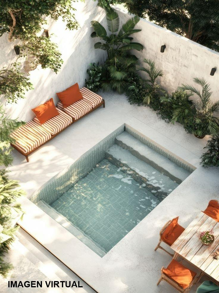 Espectacular planta baja dúplex con piscina privada y jardín.