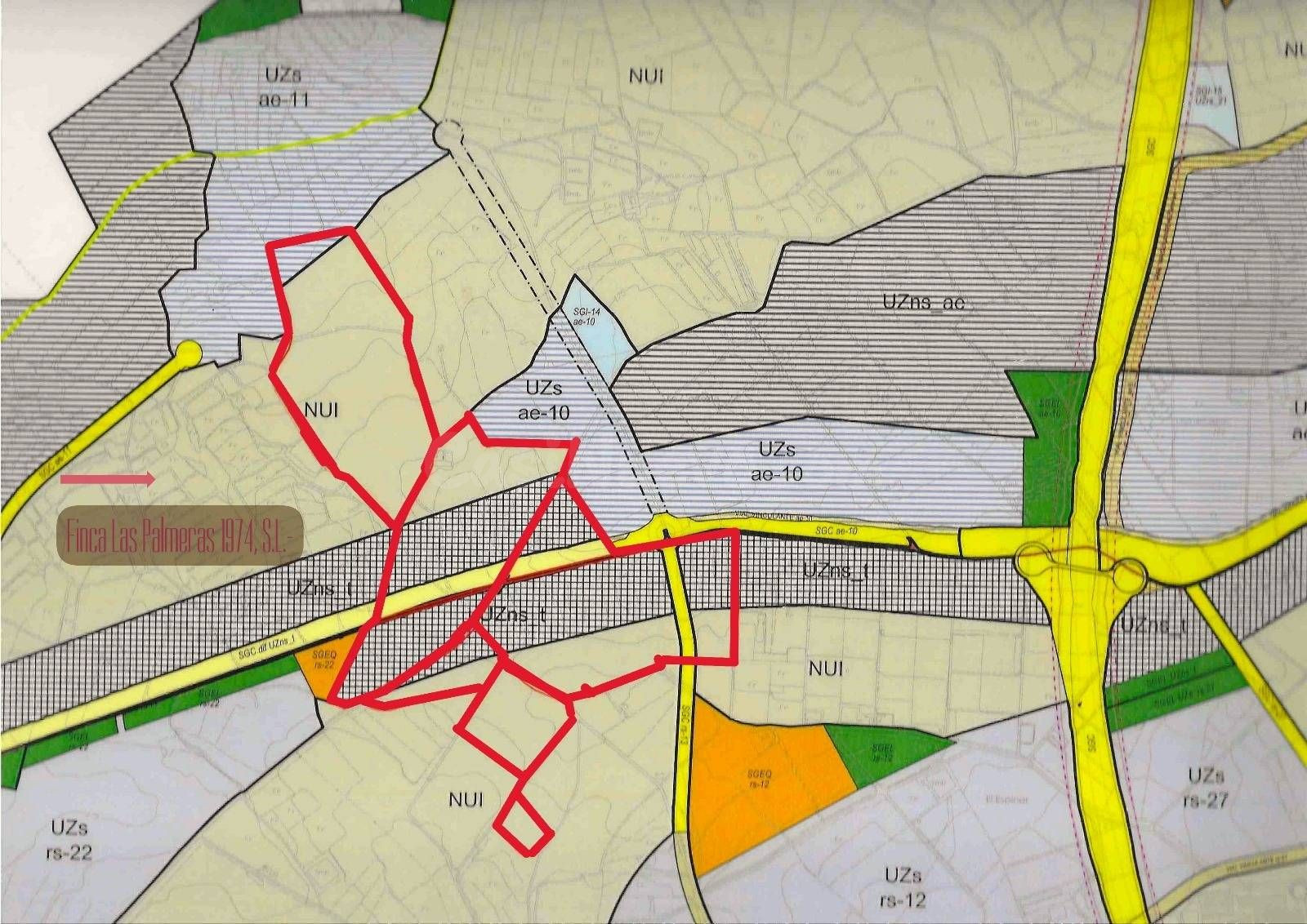 Parcela 1396m² en venta - Las Torres de Cotillas
