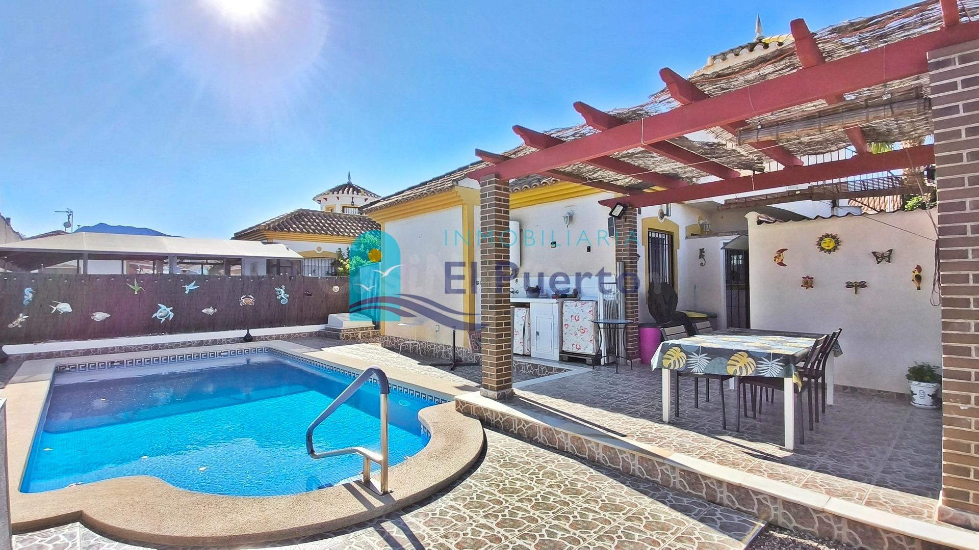 FANTÁSTICO CHALET CON PISCINA EN COUNTRY CLUB, MAZARRÓN - REF 1762