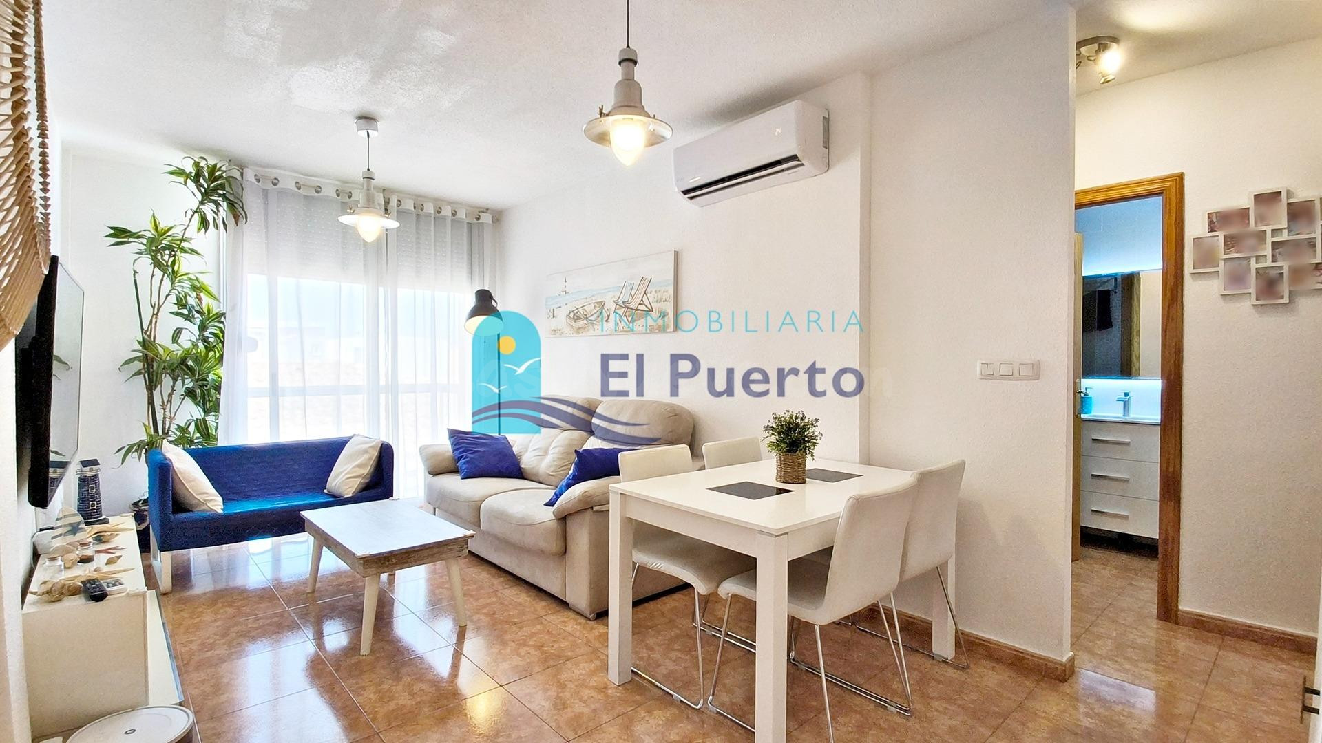 FANTÁSTICO APARTAMENTO CON GARAJE Y TRASTERO EN PUERTO DE MAZARRÓN - REF 1806