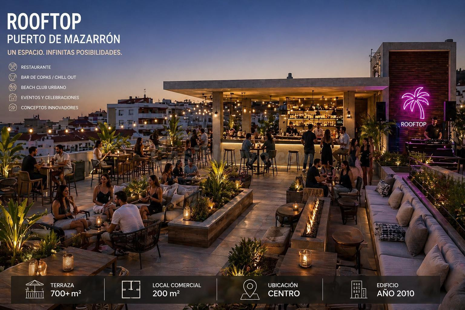 LOCAL COMERCIAL CON GRAN TERRAZA EN EL CENTRO DE PUERTO DE MAZARRÓN