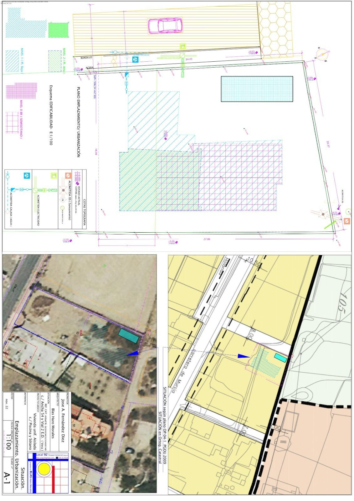 Terreno de 509 m2 con Licencia, Proyecto Moderno y Conexiones Pagadas en Vera Pueblo