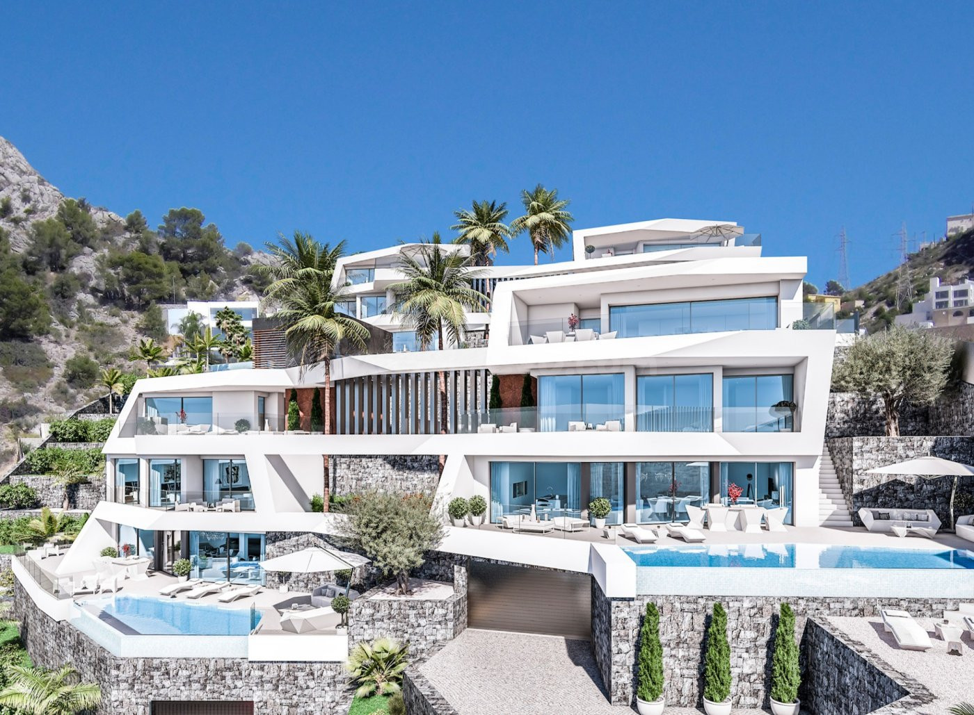 Villa pareada de lujo a 400m de la playa en Mascarat, Altea