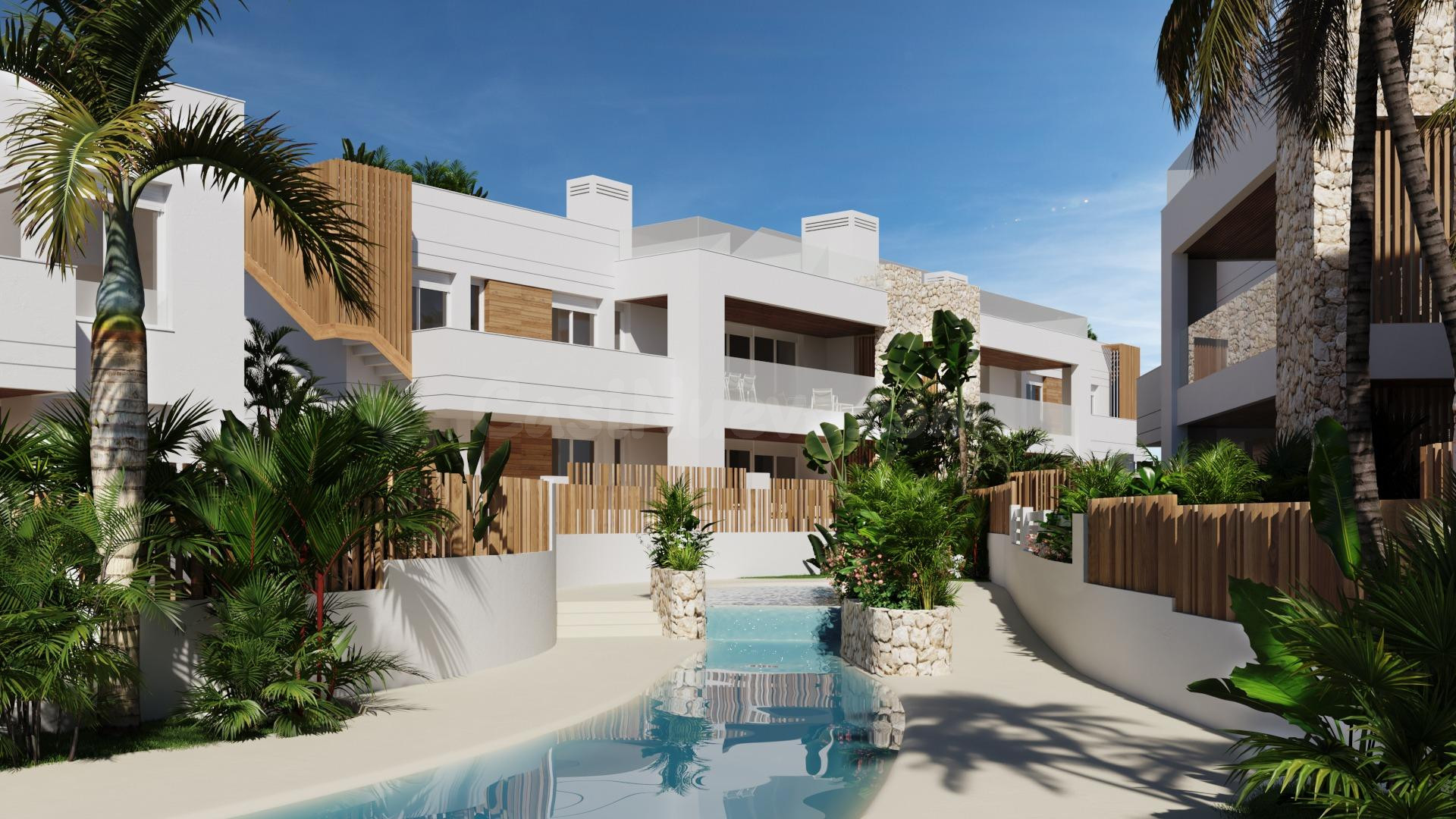 Villas y bungalows de nueva construcción a solo 250 metros de la playa en Mar de Pulpí