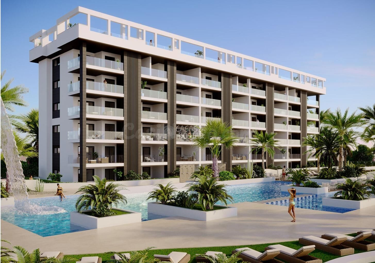 URBANIZACION CERRADA DE OBRA NUEVA EN TORREVIEJA A SOLO 700M DE LA PLAYA
