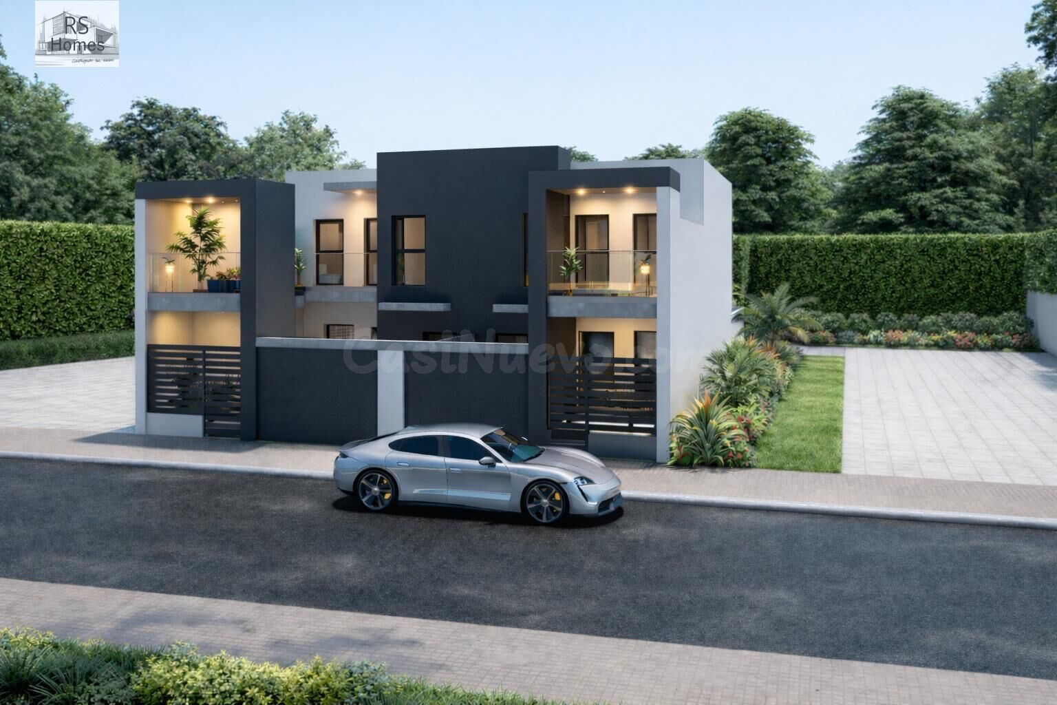 Chalet pareado obra nueva Benissanó