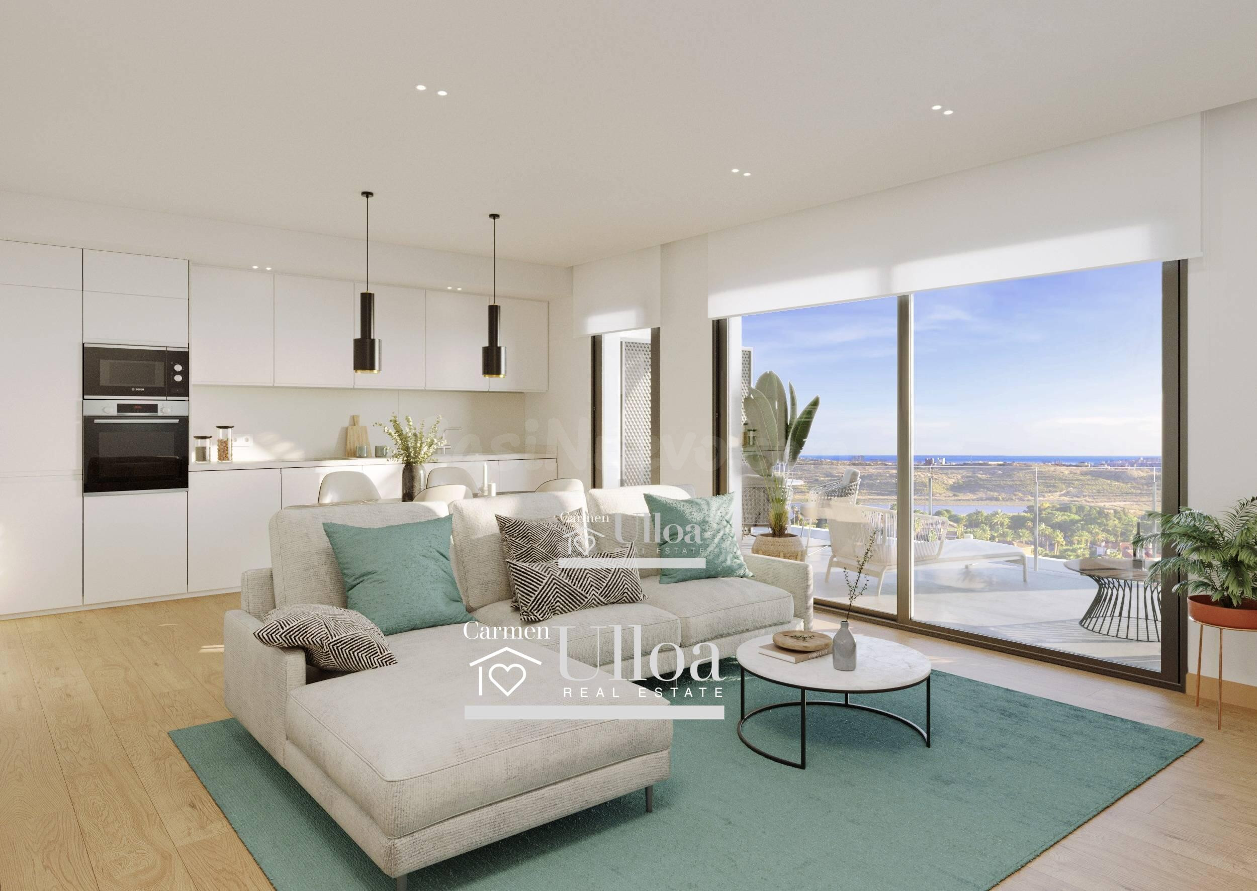 TERRAZA ABIERTA Y ESPACIOS GENEROSOS JUNTO A GOLF BONALBA