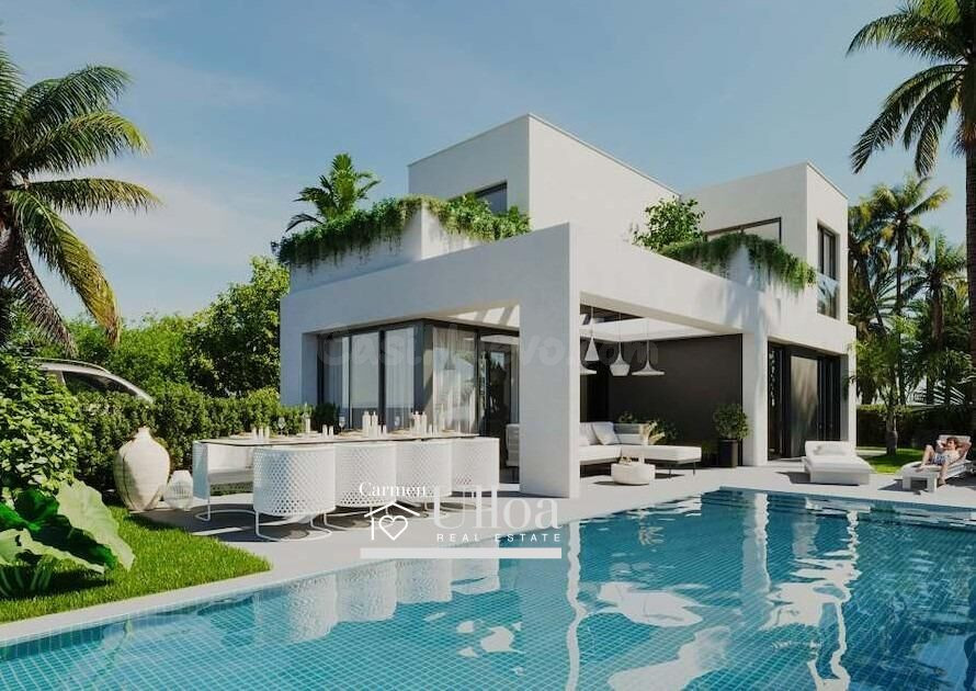 VILLA CON PISCINA PRIVADA Y VISTAS ABIERTAS EN SIERRA CORTINA