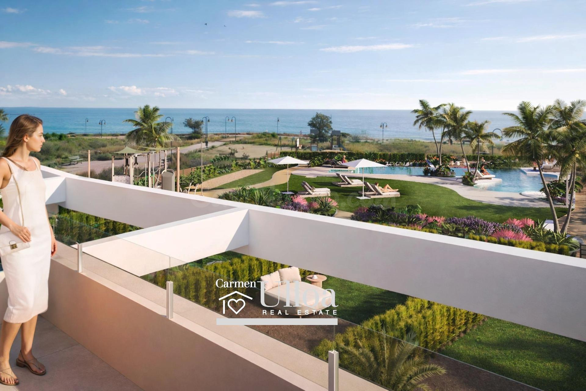 VILLA ADOSADA CON VISTAS ABIERTAS AL MEDITERRÁNEO EN EL CAMPELLO
