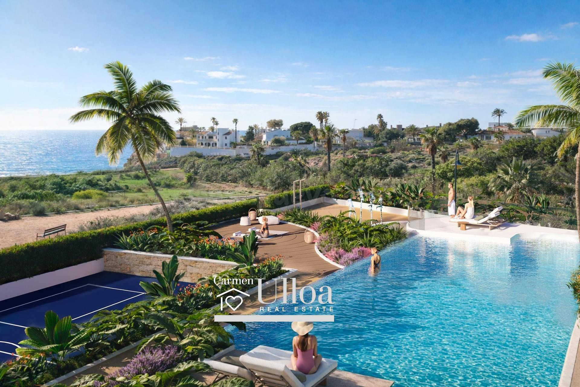 VILLA ADOSADA EXCLUSIVA FRENTE AL MEDITERRÁNEO EN EL CAMPELLO