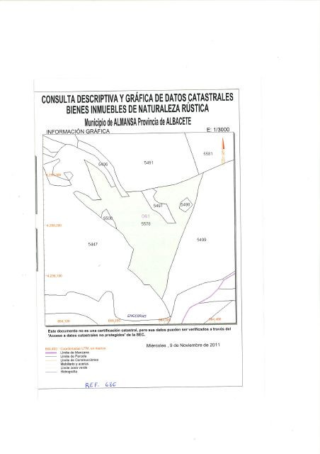 Terreno rural 24605m² en venta - Almansa
