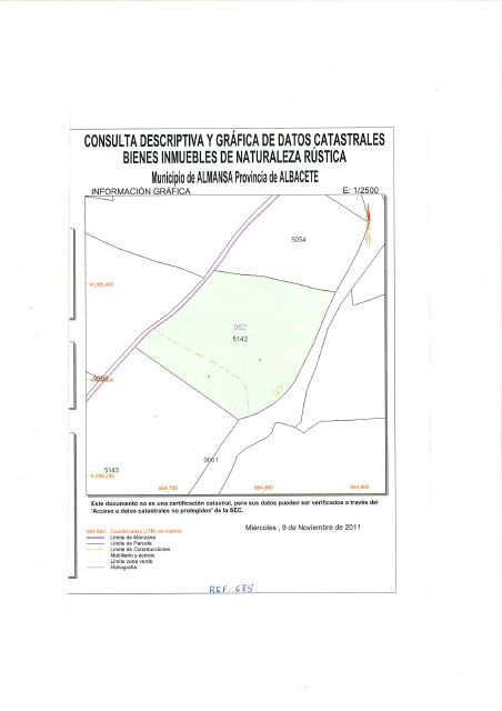Terreno rural 19026m² en venta - Almansa