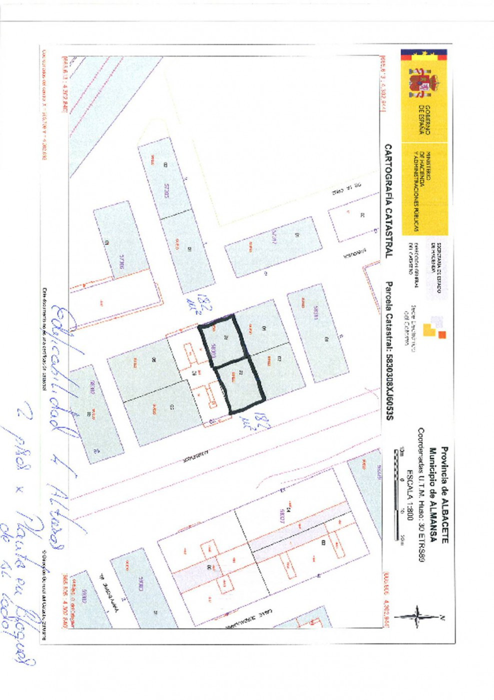 Solar 182m² en venta - Almansa
