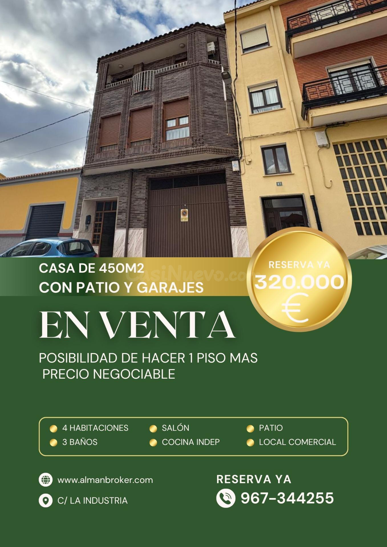 CASA DE GRAN CALIDAD, MÁS DE 400M2. ASCENSOR