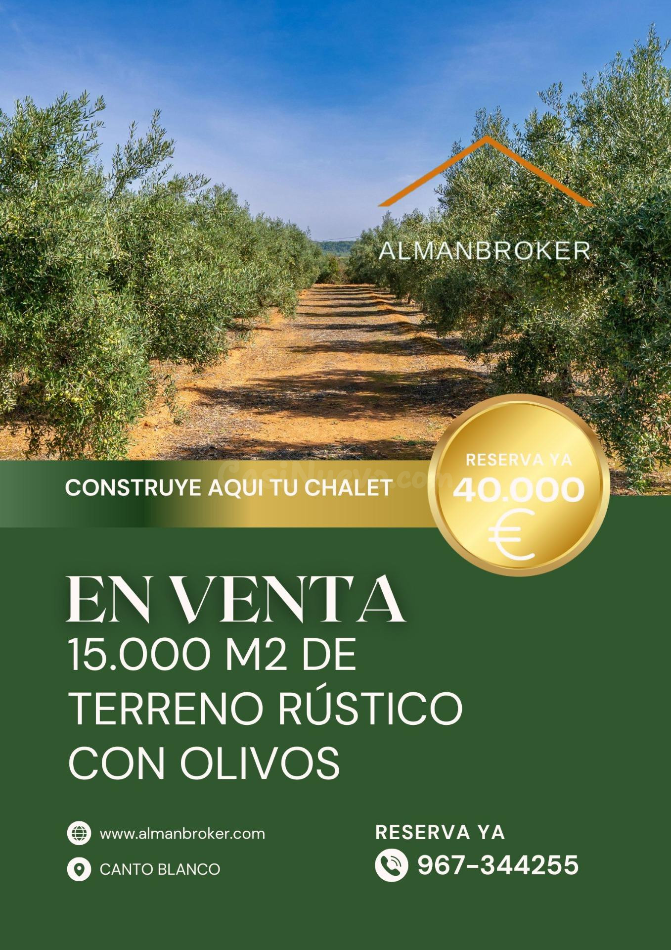 TERRENO RUSTICO EN ZONA CANTO BLANCO