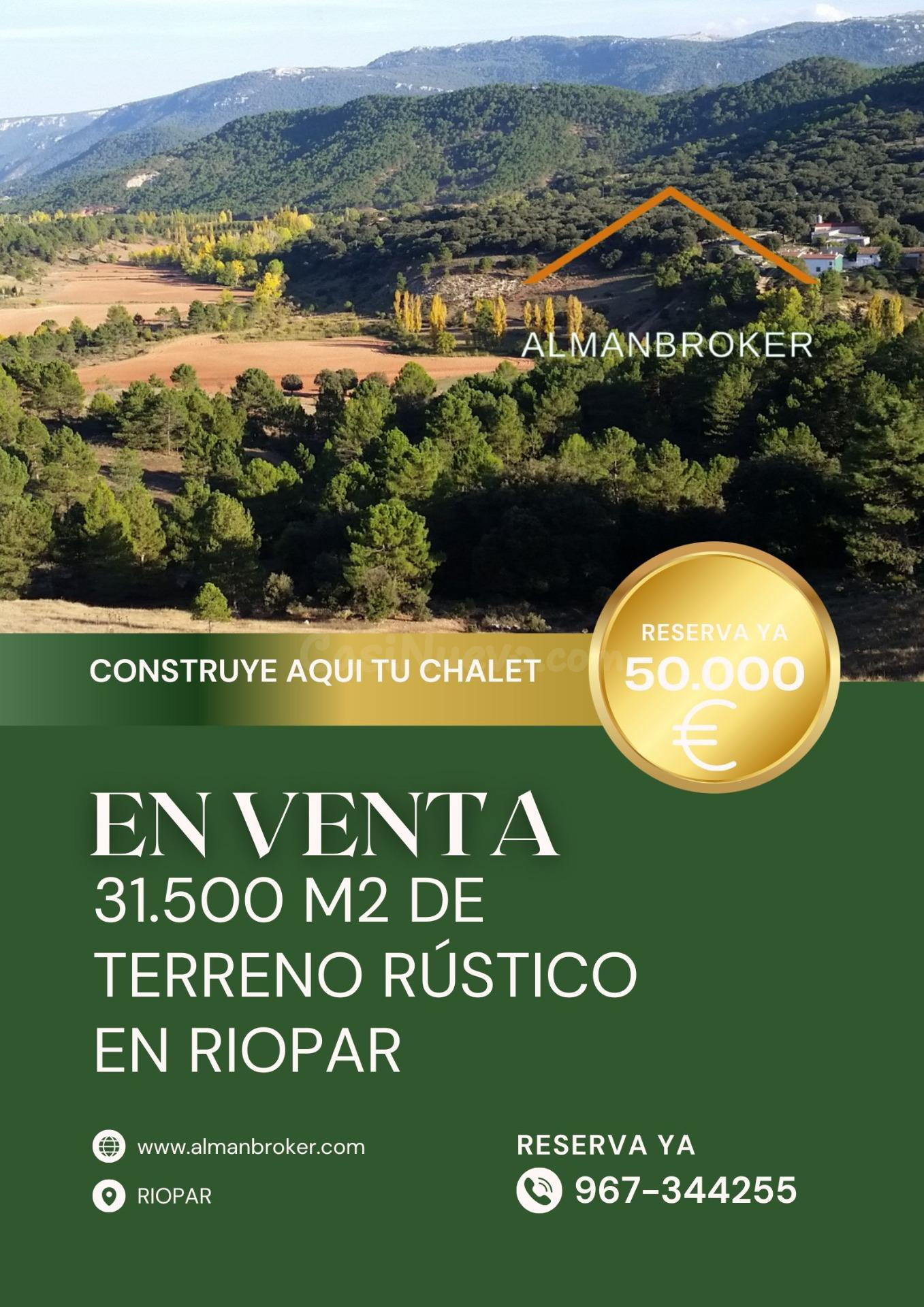 TERRENO A LA VENTA EN RIOPAR