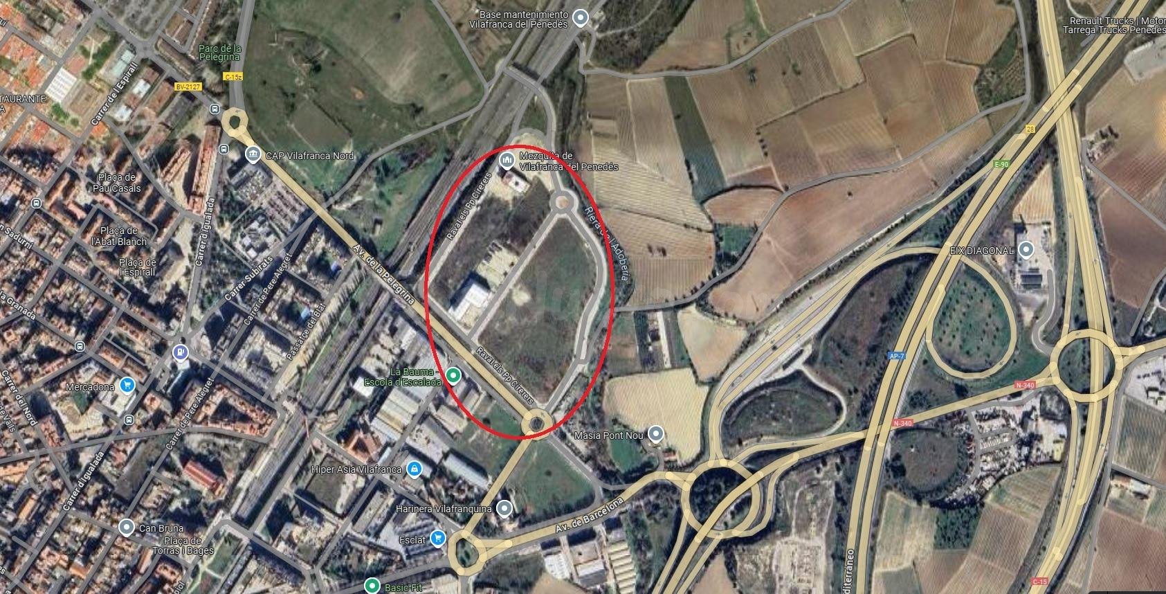 PARCELA INDUSTRIAL EN VENTA EN VILAFRANCA DEL PENEDÈS ELS CIRERERS
