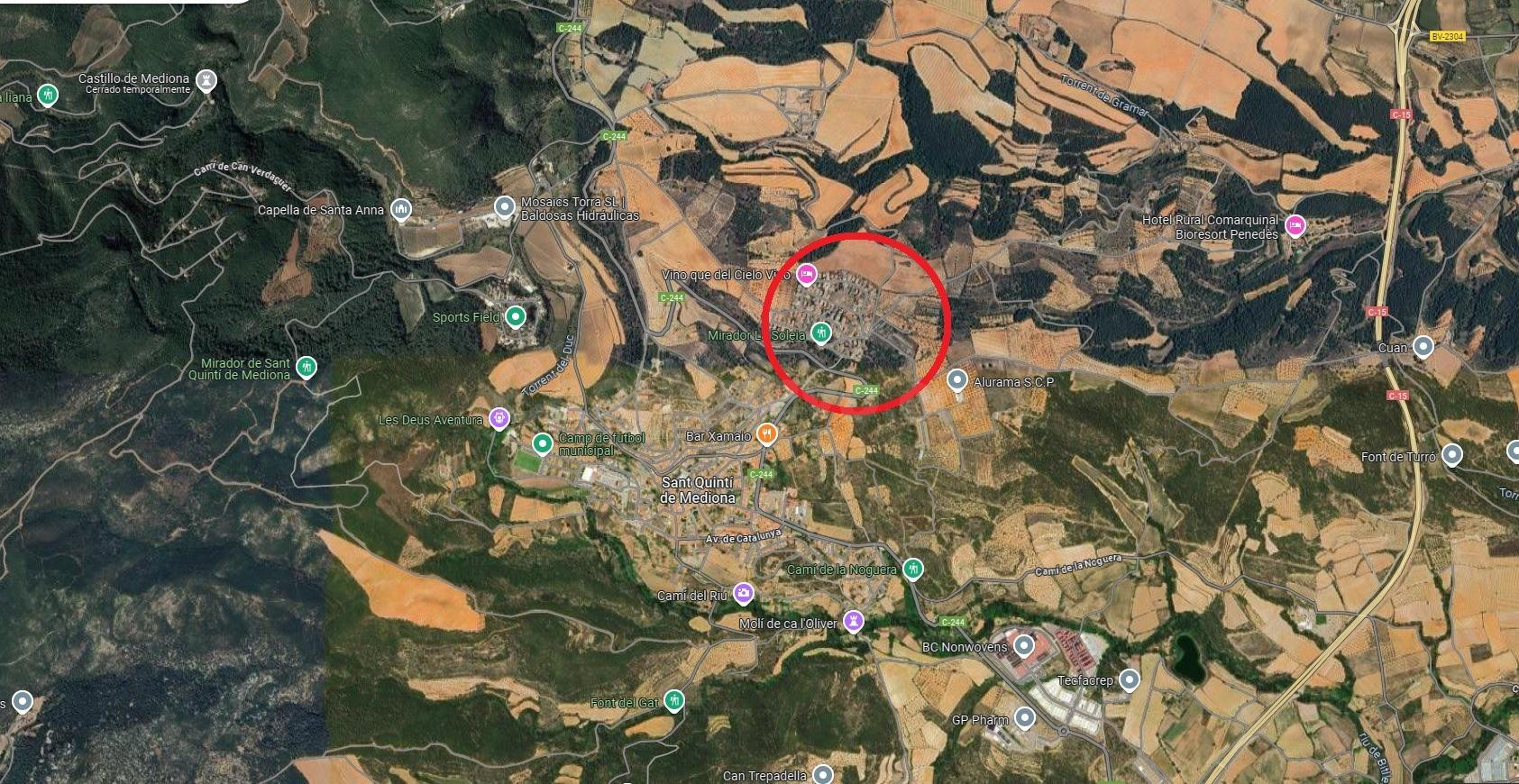 PARCELA EN VENTA EN SANT QUINTI DE MEDIONA "LA SOLEIA"