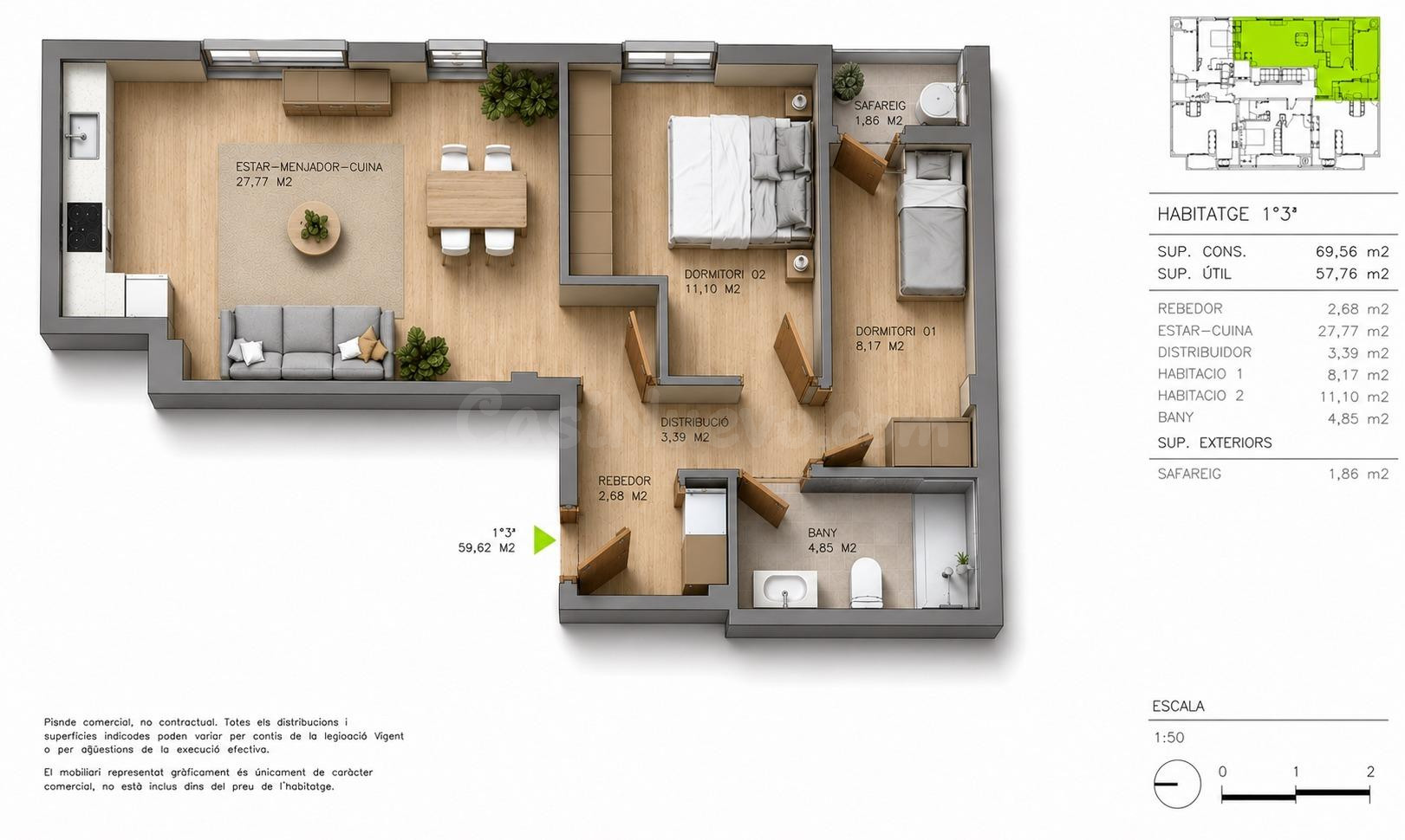 Impecable piso de diseño contemporáneo en Tordera