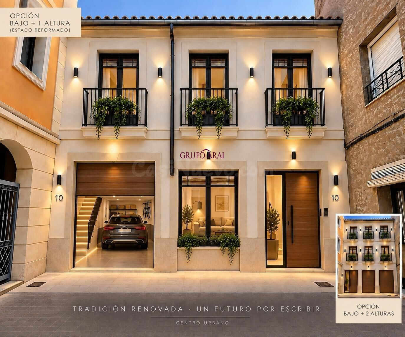 Inversión en el centro de Aspe – potencial para 5 viviendas + 5 garajes o gran vivienda unifamiliar