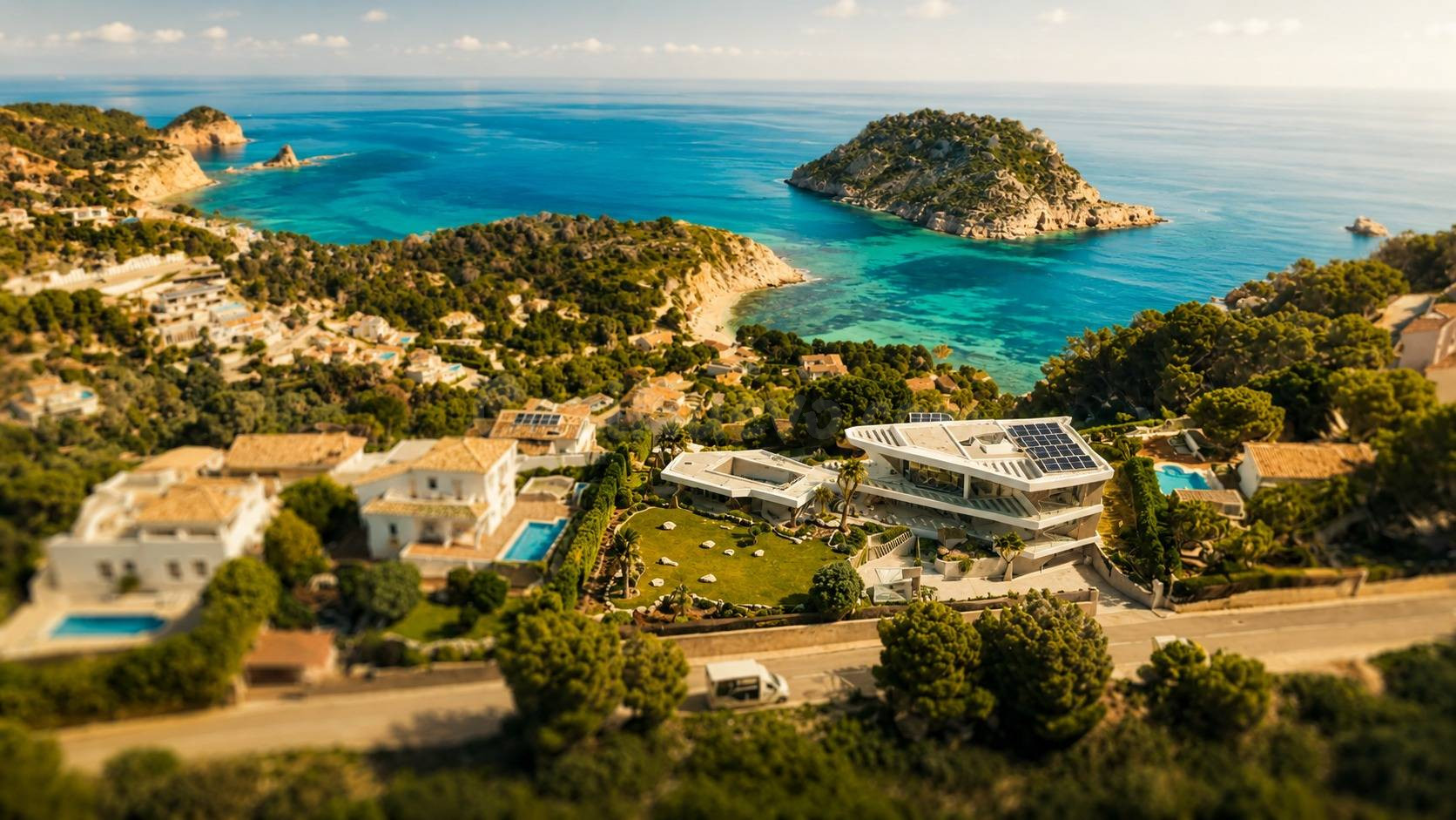Villa Sagitta. Villa de lujo en venta en Jávea con vistas panorámicas al mar.