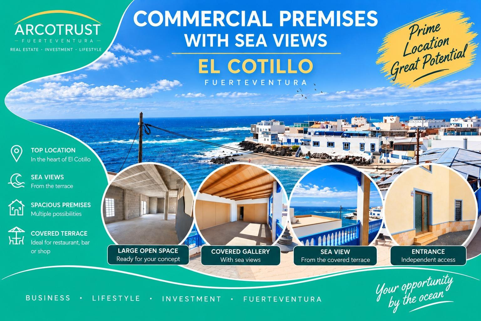 Local comercial con vistas al mar – El Cotillo