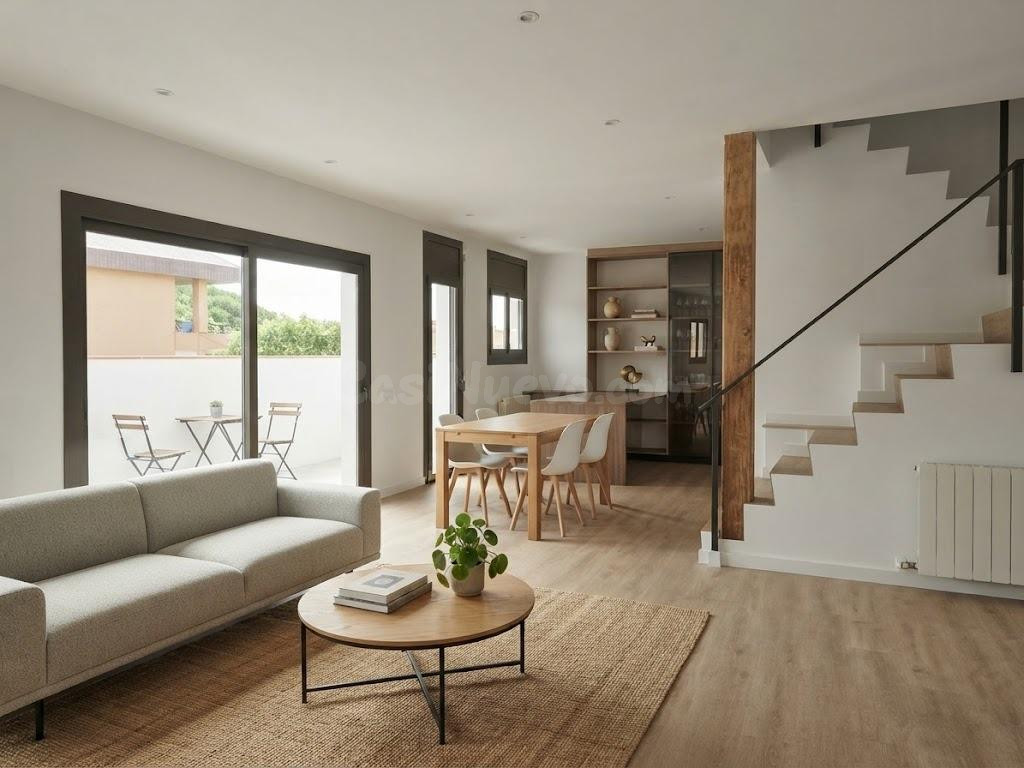 Vivienda esquinera reformada con terrazas y vistas al mar
