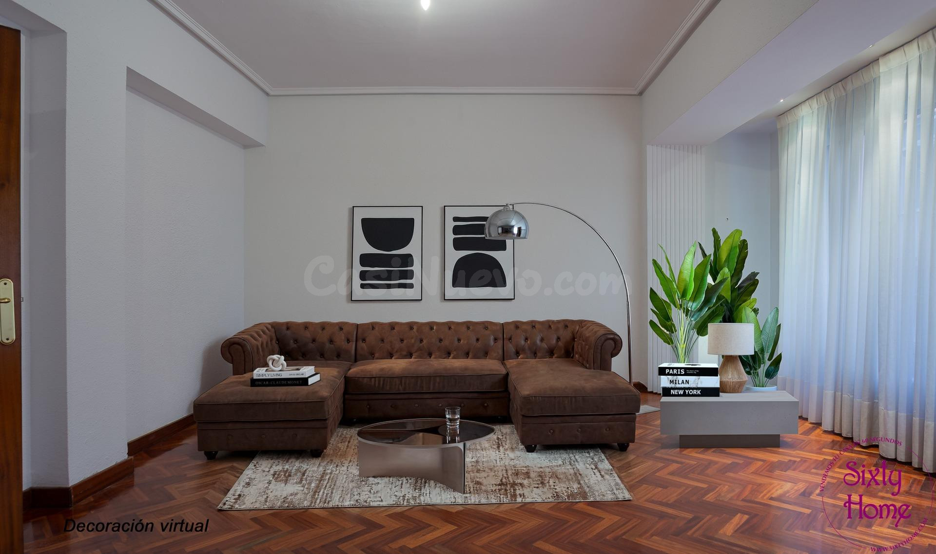 Piso de 4 dormitorios y terraza junto a plaza de España