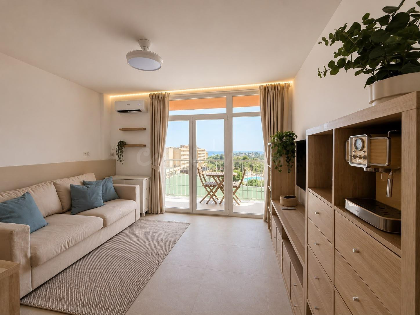 ALQUILER DE TEMPORADA · APARTAMENTO TOTALMENTE REFORMADO CON VISTAS AL MAR Y PISCINA EN CALAS DE MALLORCA