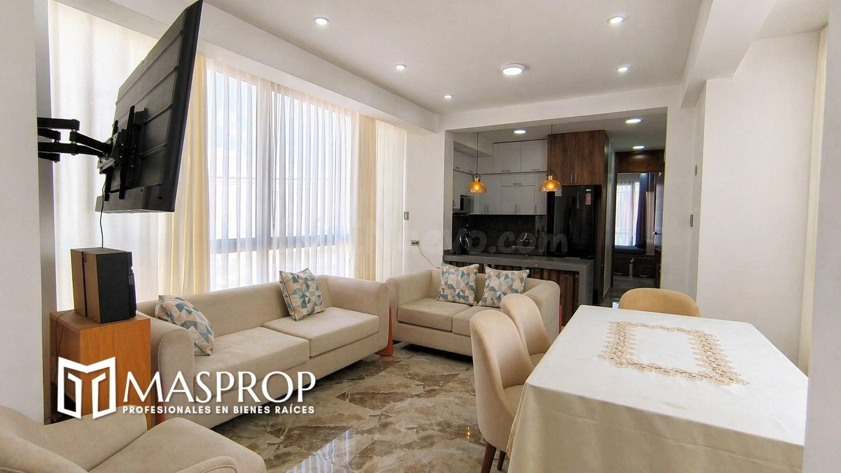 DEPARTAMENTO AMOBLADO EN SEGUNDO PISO EN ALQUILER – URBANIZACIÓN EL OLIVAR