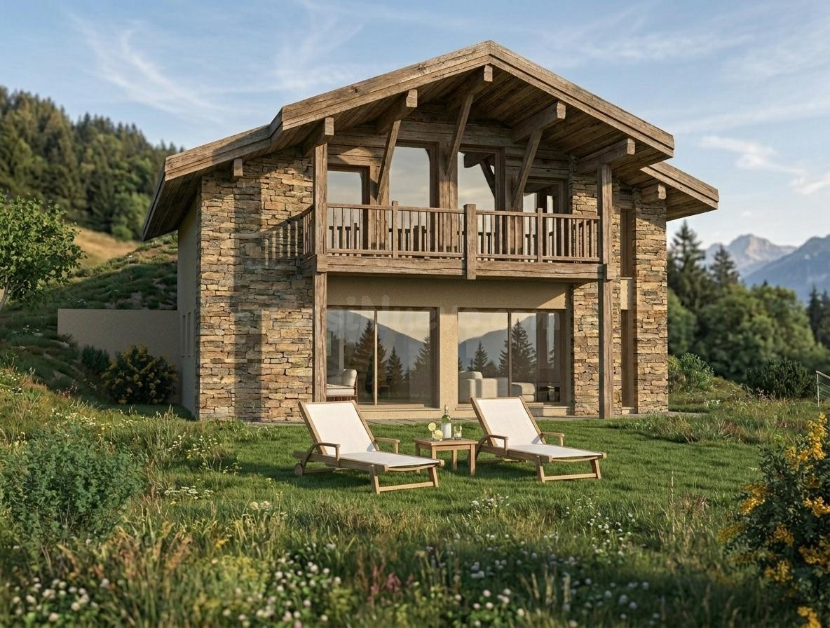 Gran casa obra nueva con vistas y jardín