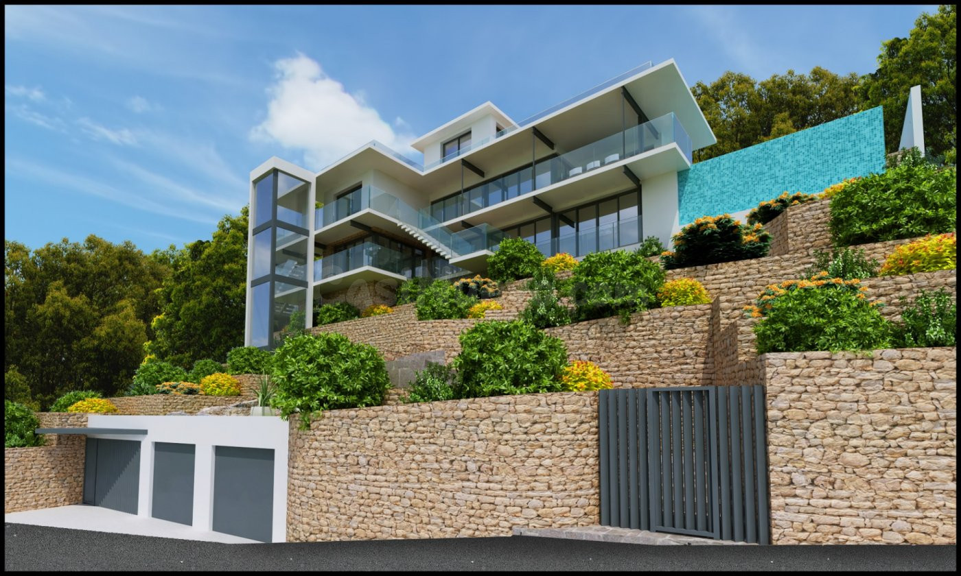 Chalet para reformar con proyecto para Villa de lujo con vistas al mar en Benidorm