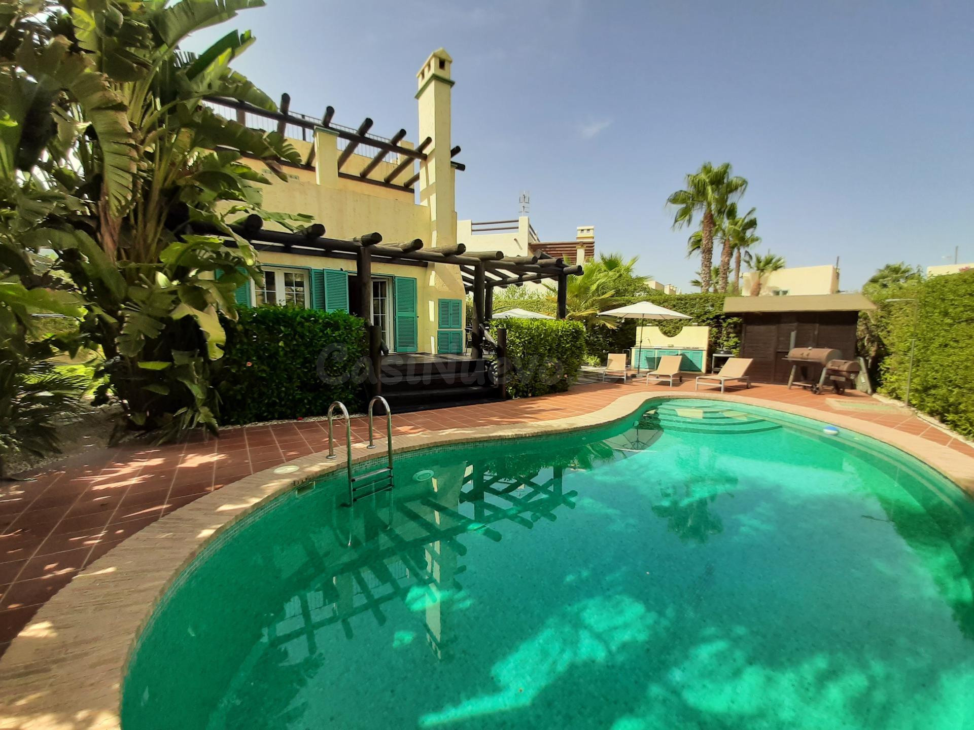 Villa de 4 habitaciones con piscina privada en Vera Playa a 100 metros del mar