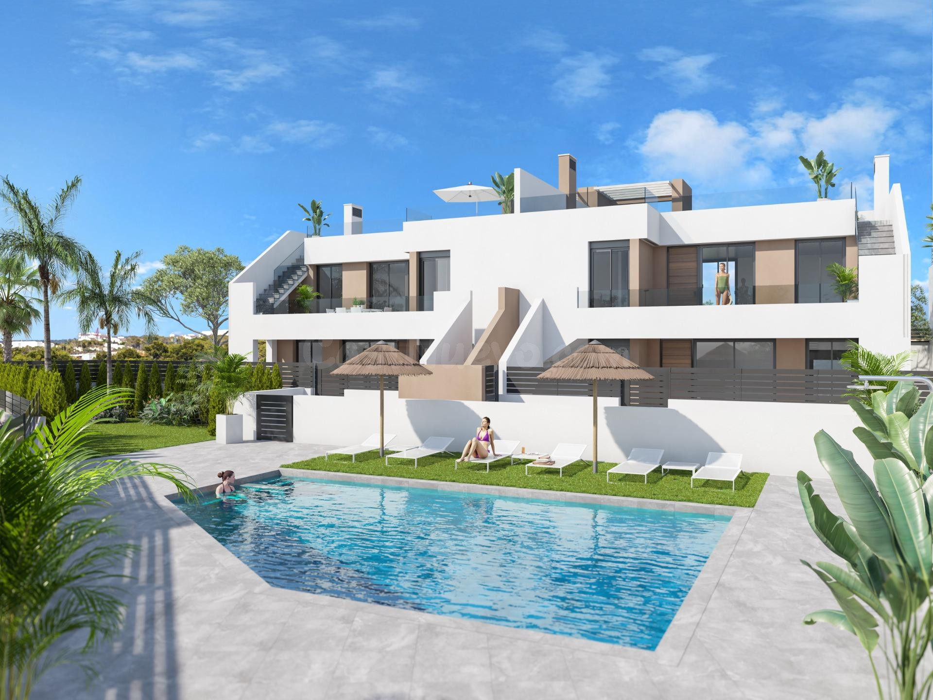 Bungalow planta baja 3 dormitorios en Las Salinas, Vera Playa