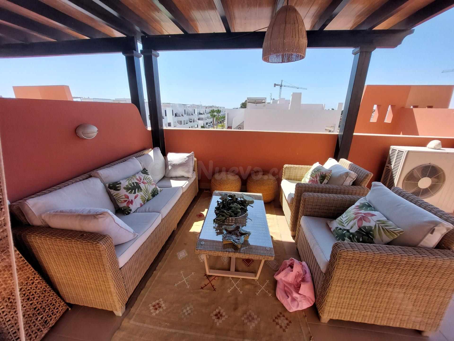 Ático de 2 dormitorios, solarium, garaje en Cala Marqués, Vera Playa