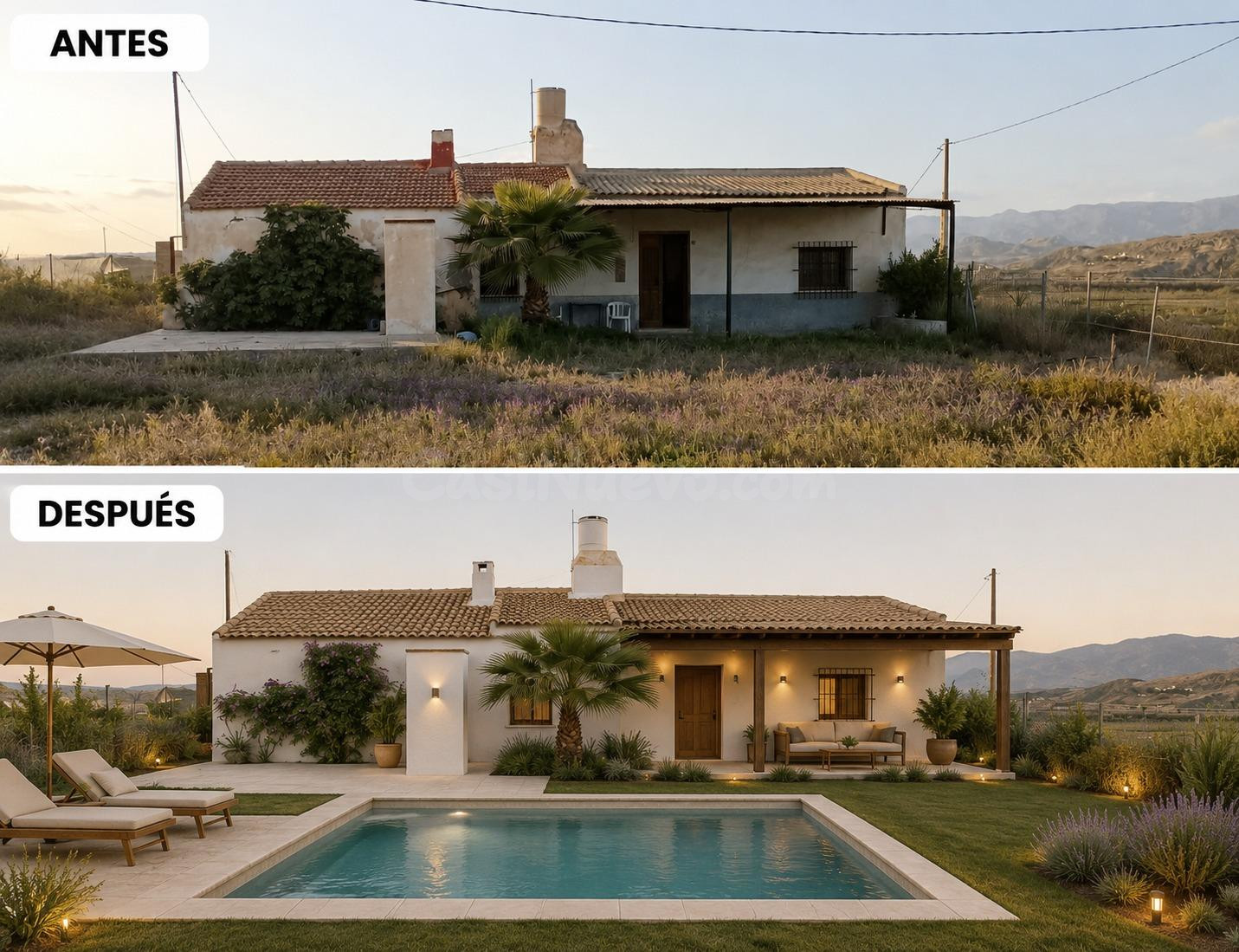 Finca con vivienda, cuadras para caballos y 1.106 m2 de terreno. En Las Cunas(Cuevas de Almanzora)