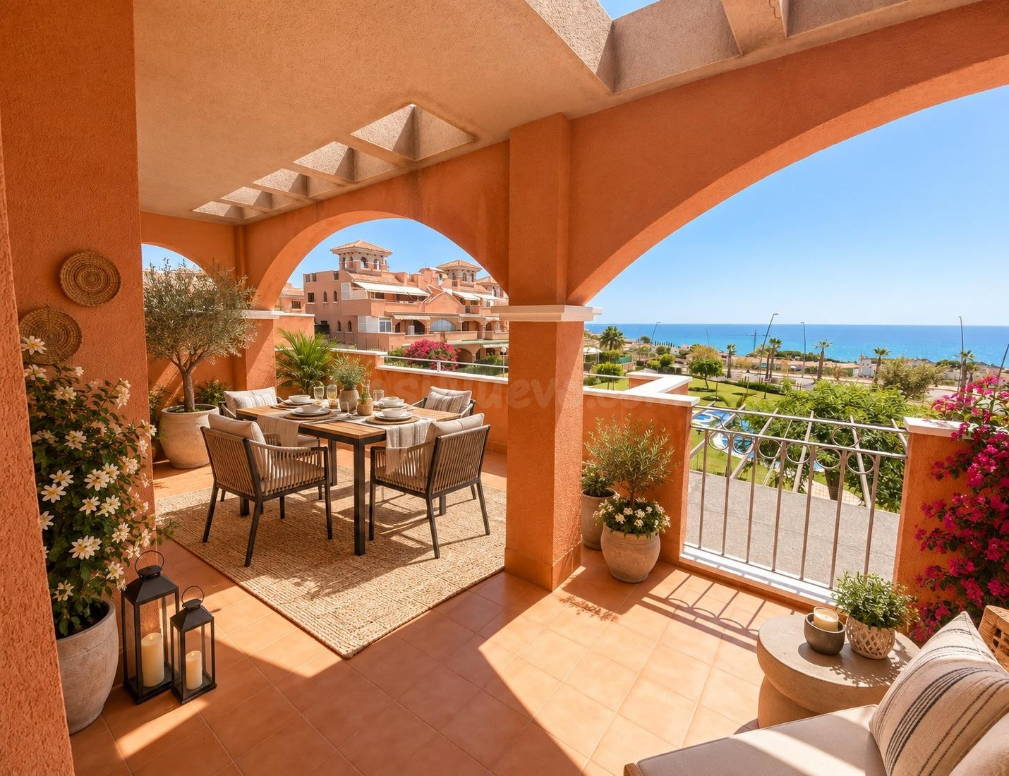 VISTAS AL MAR + TERRAZA 30m2 + GARAJE | Isla Plana a 400m playa