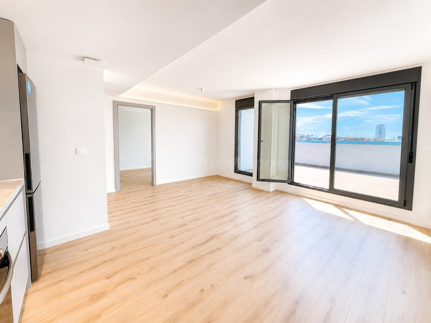 Atico con 2 habitaciones y terraza grande en Avenida de Francia