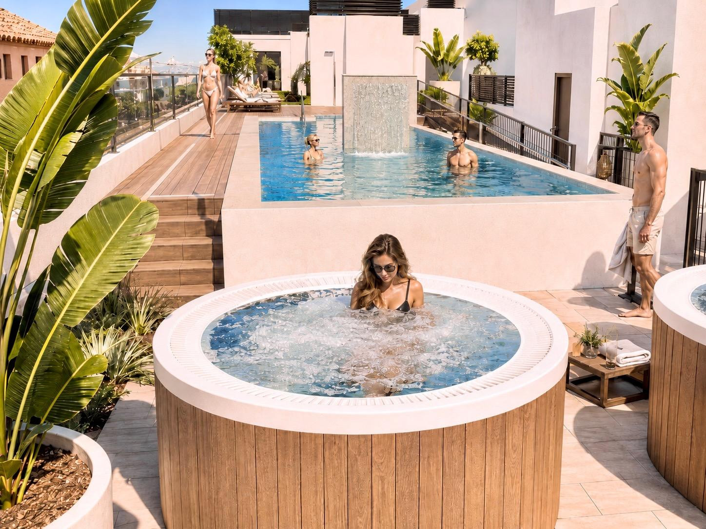 Piso de obra nueva de 2 dormitorios con terraza y piscina en Castellón