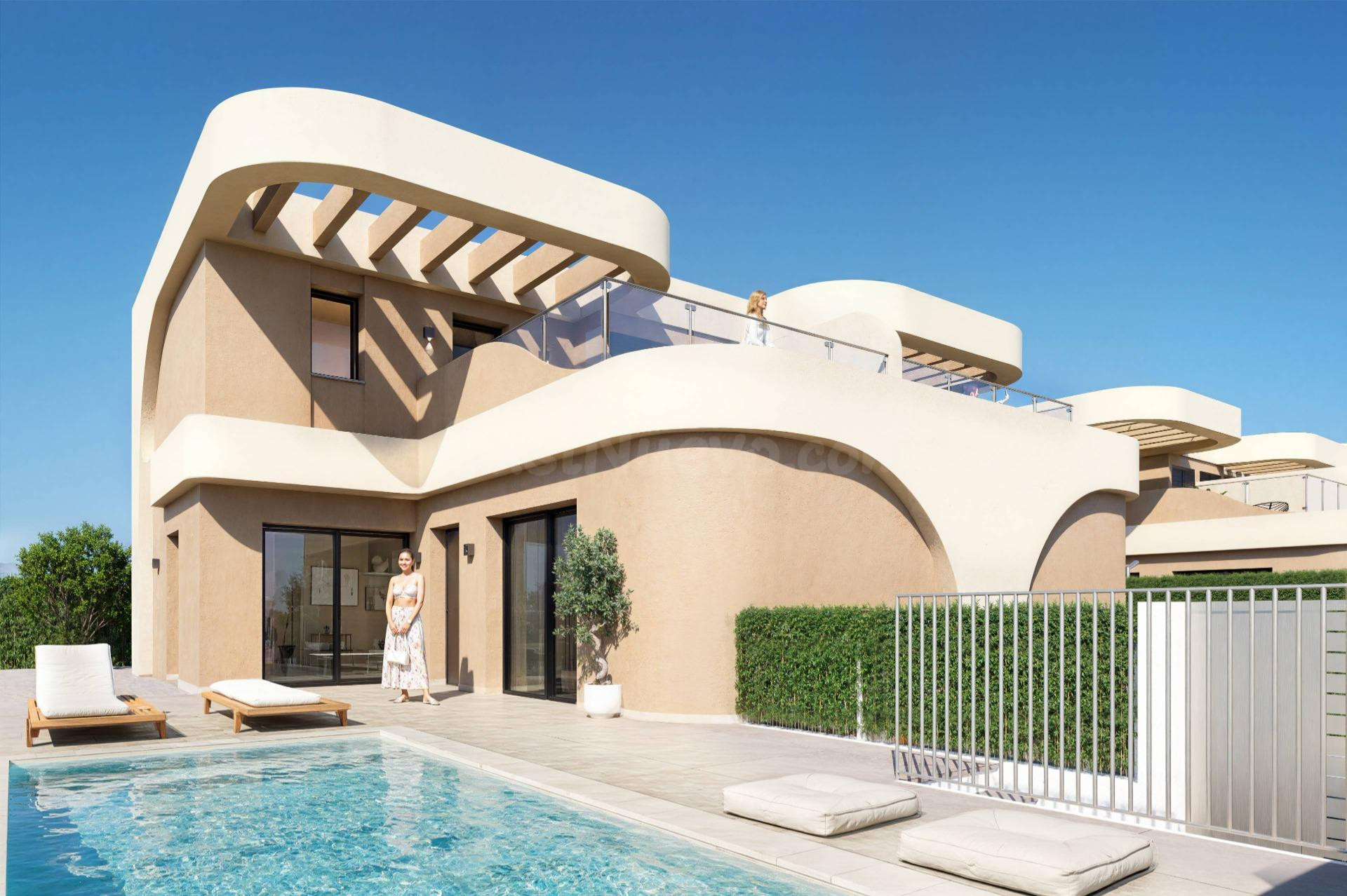 VILLA DE ESTILO MEDITERRÁNEO EN EL CORAZÓN DE LA VEGA BAJA